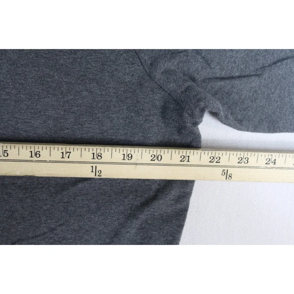 Banana Republic Sweater Mens Large Gray Excellent V-Neck Pullover Long Sleeve